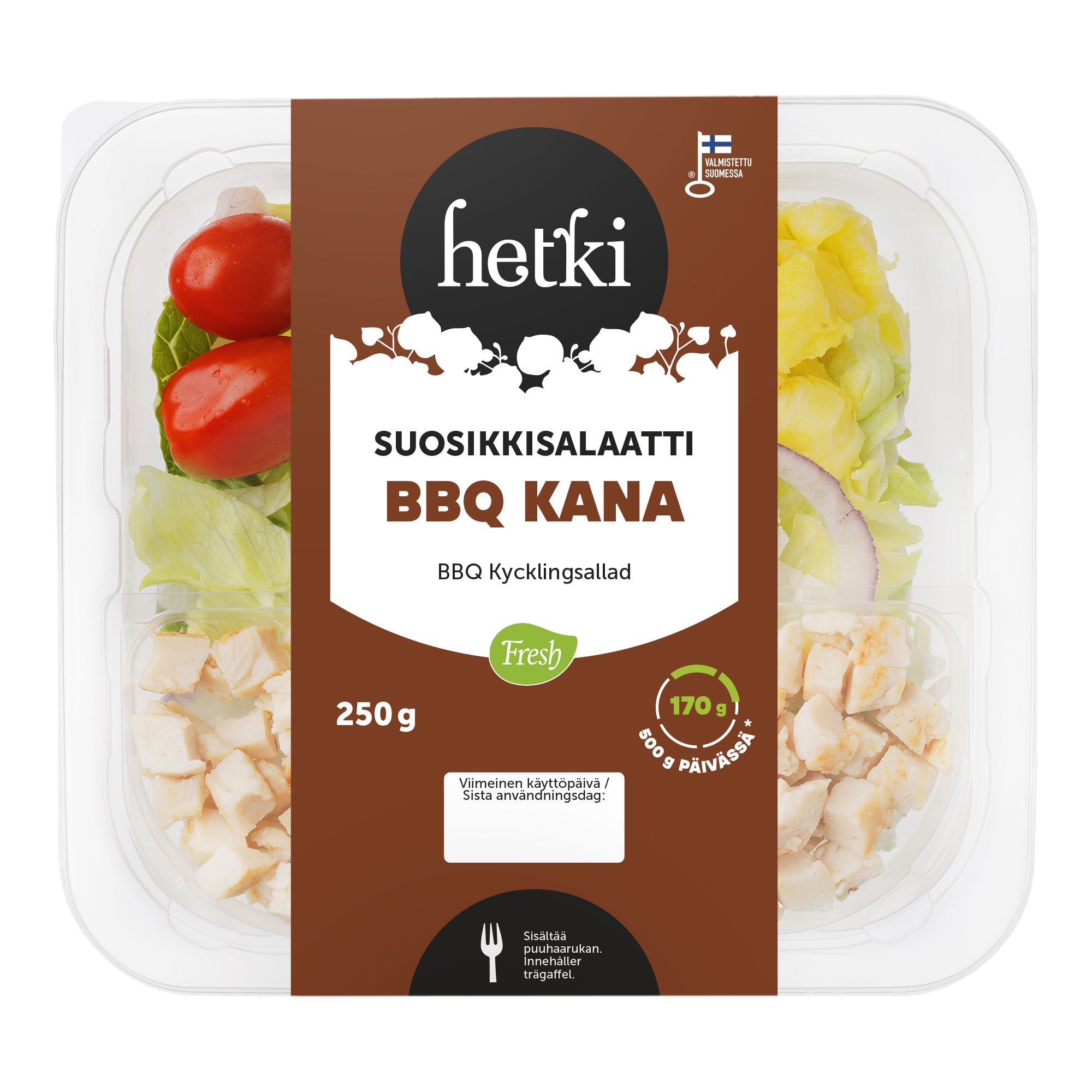 Hetki BBQ Kana salaatti 250 g - Hetkessä